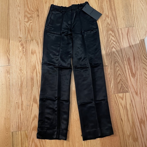 The Kooples Pleated Satin Trouser Pants - Picture 5 of 8